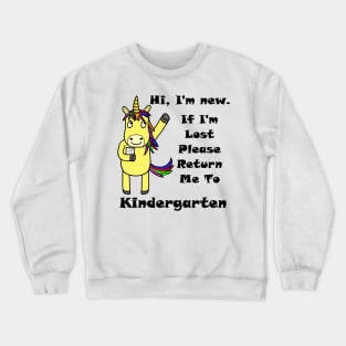 Kindergarten Unicorn Crewneck Sweatshirt